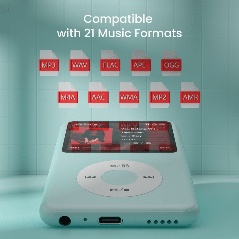 Innioasis Mp3 Player with Bluetooth, 2.4