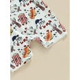thumbnail image 6 of JYYYBF Summer Infant Baby Boy Rompers Playsuits Short Sleeve Baseball Print Newborn Jumpsuits, 6 of 6