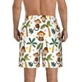 thumbnail image 3 of Naloa Monkeys Swinging from Palms Men's Beach Shorts, Surfing shorts, Swim trunks, Quick Dry Swim Trunks for Surfing Beach Fun - 3X-Large, 3 of 9