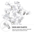 thumbnail image 4 of 100pcs Glass Shelf Holder Plastic Shelf Support Pegs Shelf Pin for Cabinet, 4 of 8