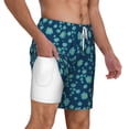 thumbnail image 3 of Goofa Daisies Flowers Printed Men's Swim Trunks Board Shorts Quick Dry Mens Swimming Trunks with Compression Liner,Breathable Fit Hawaii Beach Shorts-Large, 3 of 9
