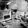 thumbnail image 2 of Key slot for bolt Triple-cornered Triangular metal panel 8 mm x 2, 2 of 8
