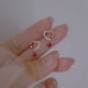 thumbnail image 1 of Pendientes corazón Gemshadow para mujer TUNC Sencillez, 1 of 5