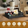 thumbnail image 5 of Wekvgz Coffee Bar Organizer Solid Multipurpose Wood Coffee Pods Holder Easy to Use Condiment Storage Organizer Basket for Home Use, 5 of 11