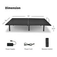 thumbnail image 2 of Costway Adjustable Bed Base Head & Foot Remote Control Steel Frame USB Queen, 2 of 10