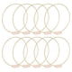 thumbnail image 2 of 10 PCS 12 Inch Metal Floral Hoop Centerpieces for Table, Metal Wreath Ring with 10 PCS Place Card Ho, 2 of 5
