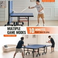 thumbnail image 4 of KFFKFF Table Tennis Set, Pro-Level Indoor Ping Pong Experience, MDF Crafted Portable & Foldable Table, Includes Swift-Attach Net & Wheel Locks, Assembles in 10 Mins, 25mm Smooth Playing Surface, 4 of 9