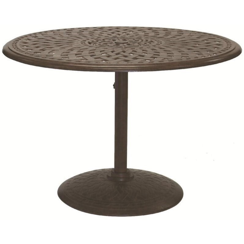 Darlee 42" Round Pedestal Patio Dining Table - Walmart.com