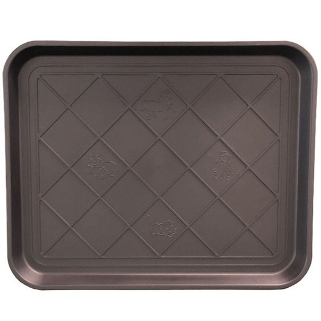 Bandeja de plástico para zapatos, bandeja Universal resistente para plantas, bandeja de comida para mascotas para la familia