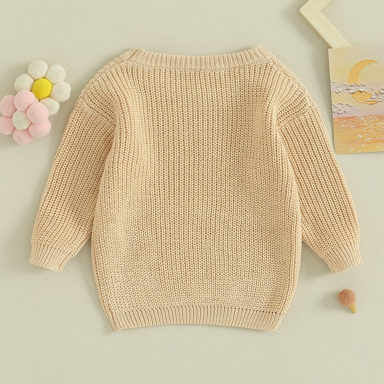 Okbabeha Baby Girl First Birthday Outfit One Embroidery Sweater