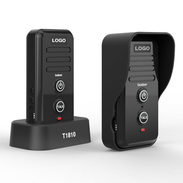 Timbre de intercomunicación de voz inalámbrico, teléfono, llamada de larga distancia, máquina de construcción, buscapersonas a prueba de agua, hogar, comercial