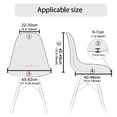 thumbnail image 4 of Soft Velvet Shell Chair Cover Solid Color Elastic Bar Chair Slipcover Armless Washable Chair Seat Cover For Hotel, 4 of 7