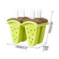 thumbnail image 3 of BCZHQQ Watermelon Ice Popsicle Molds - Reusable Ice Pop Maker - Popsicles Holder for Freezer - Homemade Ice Cream Pops Mold - Make Popsicles with Yogurt,Juice or Smoothies,Summer Clearance, 3 of 3