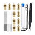 thumbnail image 1 of 23pcs 3d Printer Nozzles Kit With 10pcs Mk8 0.4mm 3d Printer Brass Nozzles Extruder For 3d Printer, 1 of 5
