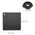 thumbnail image 2 of Unique Bargains Silicone Trivet Mats 4pcs, Hot Pot Holders Pads Heat Resistant Table Dish Drying Mat or Placemats-Black, 2 of 5