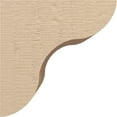 thumbnail image 3 of 8"W x 8"D x 8"H Wide Carmel Rough Cedar Woodgrain TimberThane Corbel, Primed Tan, 3 of 6
