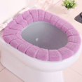 thumbnail image 1 of Cojín para asiento de inodoro, cojín de 3 piezas, suave, cálido, reutilizable, 1 of 5