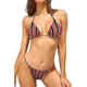 thumbnail image 1 of Bikini de triángulo para Mujer Halter Trajes de baño de Dos Piezas Rayas navideñas. XS Rayas navideñas. XS Xishao ropa, 1 of 2