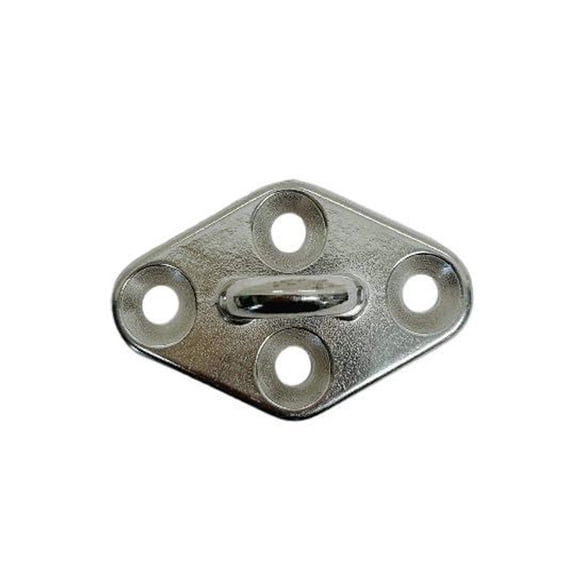 Diamond Pad Eye Plate 1/4" 304 Stainless Steel for Hammock,Rigging Boat Deck