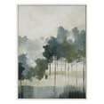 thumbnail image 3 of Kate and Laurel Sylvie Whispering Trees I Framed Canvas Wall Art by Amy Lighthall, 31.5x41.5 White, Modern Abstract Tree Landscape Art for Wall, 3 of 7
