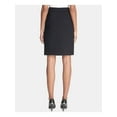 thumbnail image 2 of CALVIN KLEIN Womens Navy Zippered Slitted Above The Knee Wear To Work Pencil Skirt Petites 12P, 2 of 2
