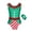 Green, variant on Kids Girls Santa Claus Elf Christmas Clothes Gymnastic Ballet Leotards Athletic Dance Unitard Bodysuit with Headband Red 10