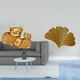 thumbnail image 2 of Figura moderna de cerdo de resina y hojas de ginkgo de hierro forjado. Decoración de pared. Estatua abstracta de animal. Escultura para estantería, en, 2 of 8