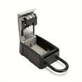 thumbnail image 4 of Estbridge Extra Large Weatherproof Key Lock Box with Resettable 4-Digit Combination Code  Durable Aluminum Wall Mounted Storage for Car and House Keys  Secure Locking Mechanism  Black & G, 4 of 5