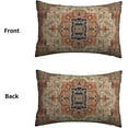 thumbnail image 5 of Boho Lumbar Pillow Covers 12x20 Set of 2, Outdoor Aztec Terracotta Retro Carpet Throw Pillow Covers Linen Farmhouse Vintage Decor Cushion Case Bohemian Home Decor for Couch Sofa, 5 of 5