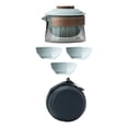 thumbnail image 1 of GROWTH TANK Travel Tea Set Ceramic Tea Cup Teapot and Cup Set for Parties Daily Climbing D, 1 of 9