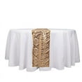 thumbnail image 2 of BalsaCircle 12x108 in Gold Mesh Wavy Embroidered Sequins Table Runner Party Events Reception Decorations Supplies, 2 of 8