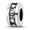 White, variant on 925 Sterling Silver Polished Reflections Stopper Spacer Bead Charm 8.18x2.73mm Wide Pendant Necklace for Women