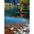 thumbnail image 2 of Sorenson, Jack 19x24 White Modern Wood Framed Museum Art Print Titled - Shallow Crossing, 2 of 4