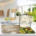 thumbnail image 4 of Sunflower Large Dish Drying Mat with Words for Kitchen Counter Microfiber Dishes Drainer Protector Pad with Hanging Loop Sinks Refrigerator 18 x 24 Inch, 4 of 6