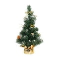 thumbnail image 3 of Abbraccia 16inch Tabletop Christmas Tree Artificial Xmas Tree Realistic Mini Christmas Tree for Home Shelf Desktop Party Supplies Gifts Golden, 3 of 10
