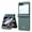Green, variant on For Samsung Galaxy Z Flip 7 phone case, with built-in screen protector, supports wireless charging, shockproof and scratch-resistant slim case, deep green color