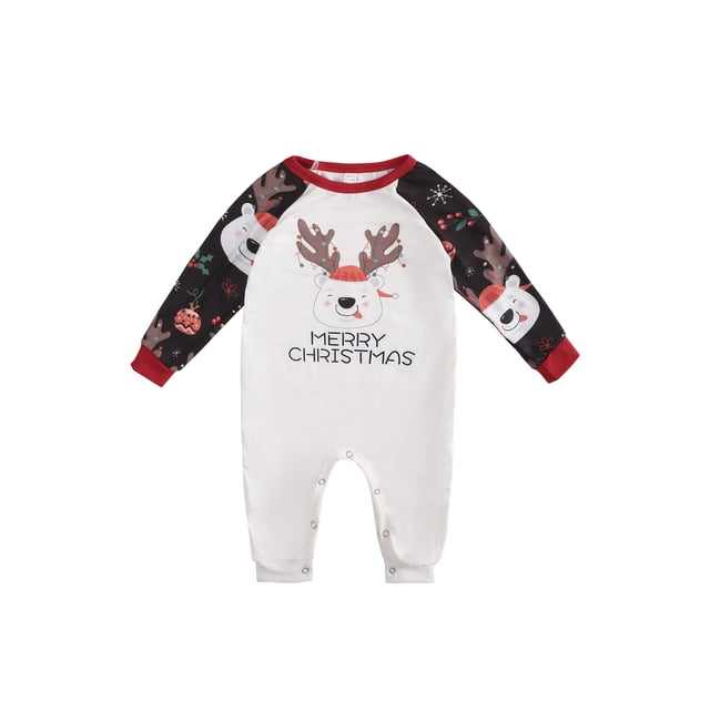 Diconna Vêtements Décontractés de Noël Parent-Enfant Famille Costume Imprimé