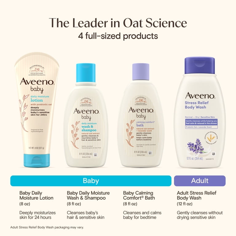Aveeno, Baby Bathtime Gift Set, 1 ct, with Lavender and Vanilla