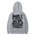 thumbnail image 5 of Vividxx Hoodies For Girls Long Sleeve Soft Sweatshirt Letter Print Kids Cute Pullovers Top Fashion Casual Hoodie For Fall Winter Comfortable 5-6 Years, 5 of 5