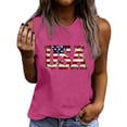 thumbnail image 2 of Mifsaly 4Th of July Shirts Women Tank Tops Cotton Usa Flag Graphic Patriotic Sleeveless Top Loose Fit Soft Breathable Versatile Summer Shirts S, 2 of 4