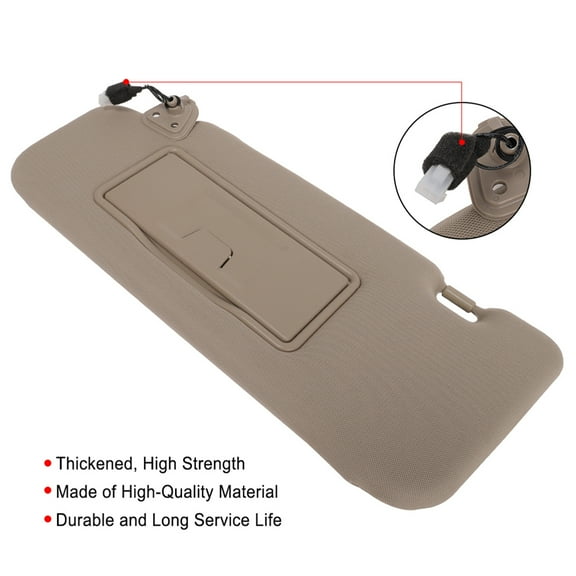 AUTOMUTO fit for 2013 2014 2015 2016 for Nissan Murano Beige Sun Visor Assembly Windshield Sun Visor Mirror Left Driver Side with Sunroof