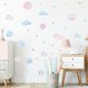 thumbnail image 4 of Un conjunto de pegatinas de pared de nubes arcoíris, pegatinas de pared para Living Roo, 4 of 5