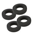 thumbnail image 1 of RC Front And Rear Wheel Tires, High Performance RC Front And Rear Tyres Better Grip Durable 4pcs  For  1/14 RC Trailer, 1 of 8