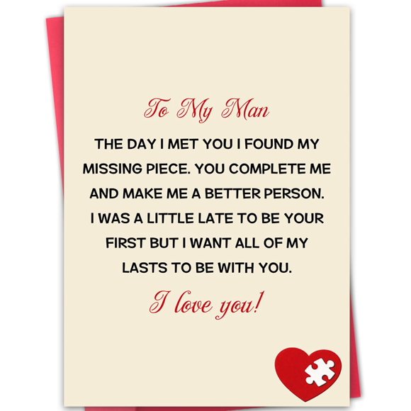 Tarjeta de San Valentín ATTLVV para marido y novio