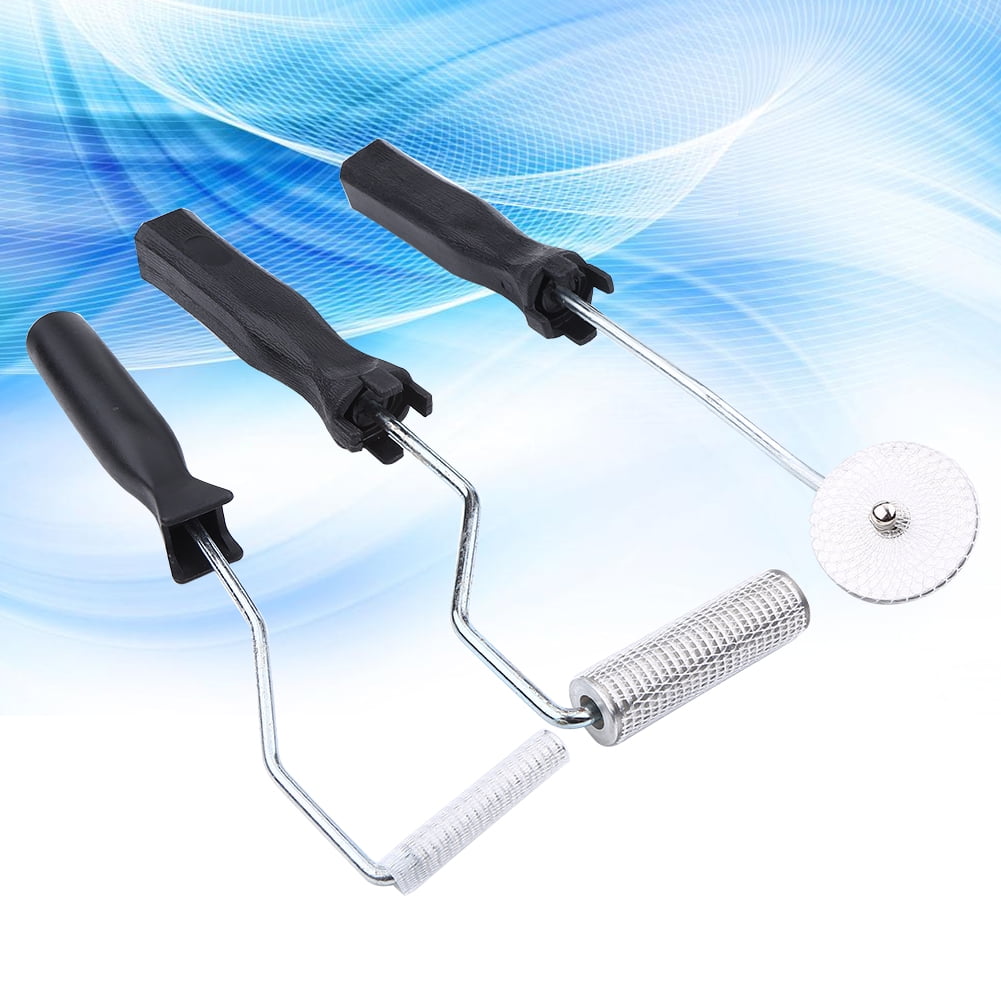 YLSHRF Fiberglass Roller,3Pcs/set Aluminum Alloy Fiberglass Bubble Paddle Tool Laminating Roller