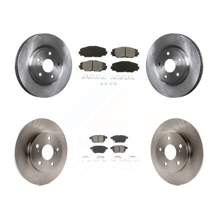 Transit Auto Front Rear Disc Brake Rotors and Semi-Metallic Pads Kit for Car Toyota Matrix Pontiac Vibe Corolla iM Scion K8S-101319