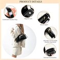thumbnail image 4 of Sunyuer Women Shoulder Bag, Shiny PU Leather Baguette Handbag, Trendy Y2K Underarm Purse, Fashion Flap Small Evening Bag for Party Club Daily, 4 of 5