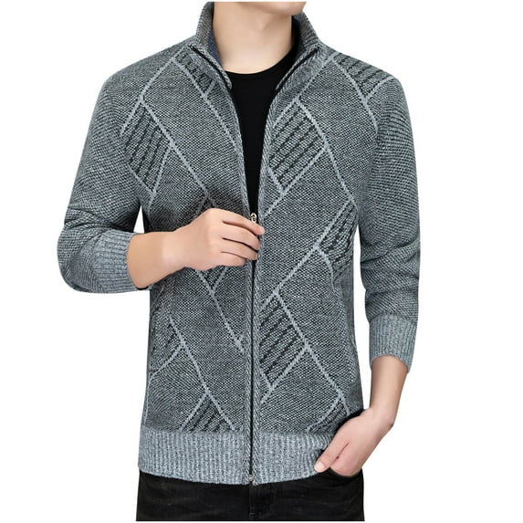Bigersell Women Cardigans Fall Cardigan Men's Faux Fleece Sweater Knitwear for Fall and Winter Thicken Warmth Casual Jackets Cardigan Sweaters Women