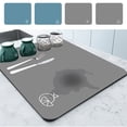 thumbnail image 1 of Super Absorbent Drying Mat, Kitchen Counter Mat, Quick Dry, Non-Slip Surface, Easy Clean, For Wet Kitchen, Food Prep Surface, Heavy Duty Plastic, Dish Towel Alternative, Countertop Organizer,, 1 of 9