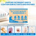 Laundry Detergent Sheets, 160 sheets, Fresh linen Scent, Hypoallergenic